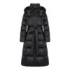 regisens elegance belted long down coat