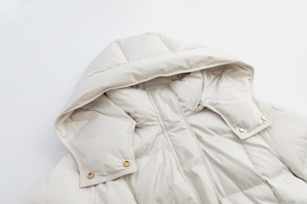 regisens elegance belted long down coat