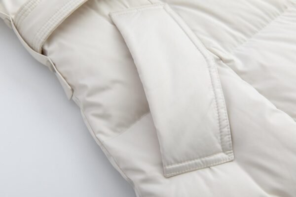 regisens elegance belted long down coat