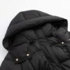 regisens elegance belted long down coat