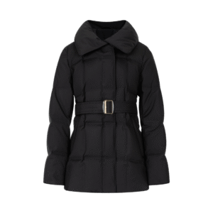 Home regisens elegance collar belted down coat